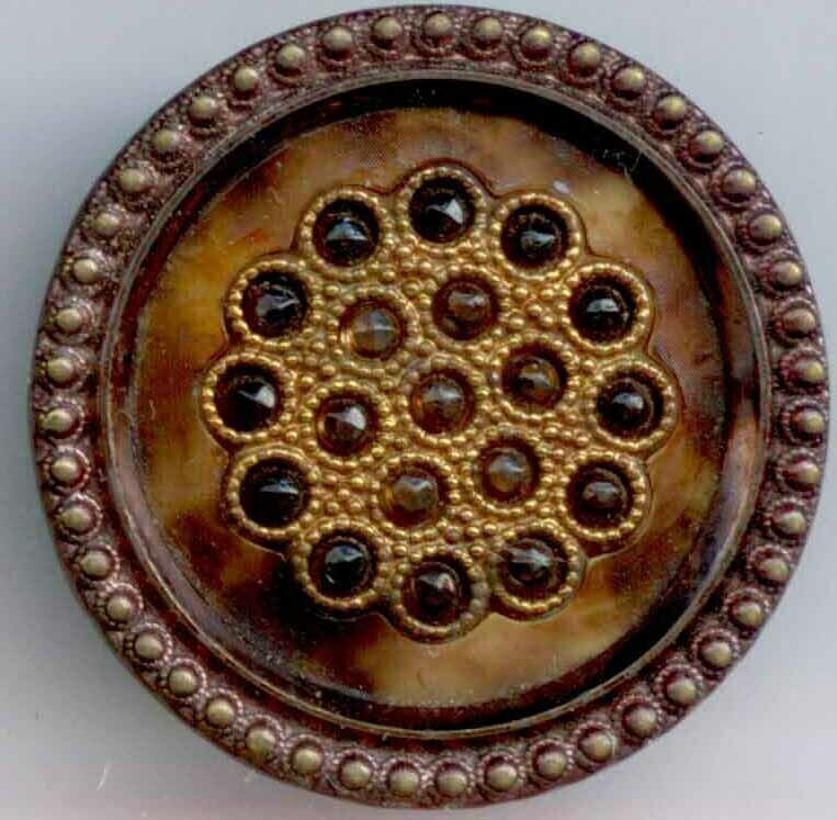 Victorian Perforate Celluloid with Glass
