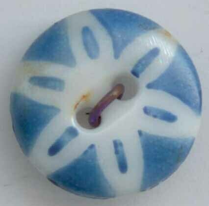 China Stencil #17, Blue