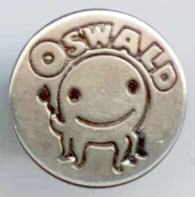 Riveted Shank Button, &quot;OSWALD&quot;