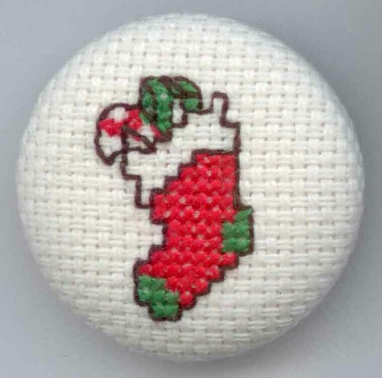 Christmas Stocking on fabric