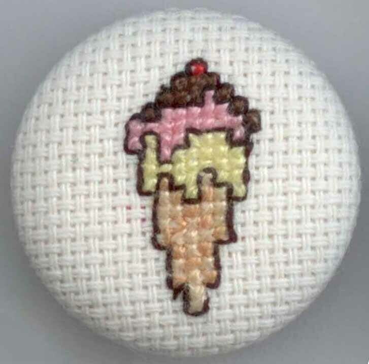 Ice Cream Cone on Fabric
