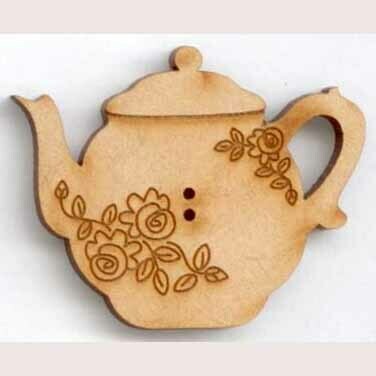 Tea Pot, Laser Cut Wood