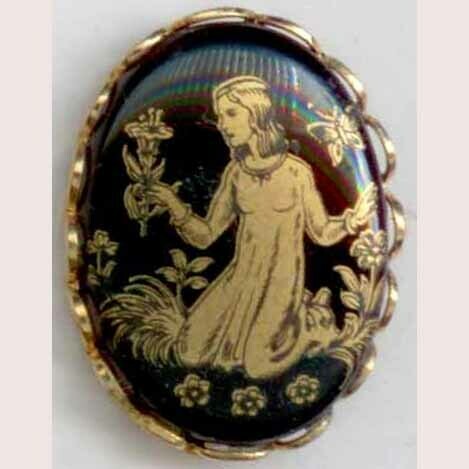 Transfer on Porcelain, in Metal
