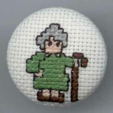 Fabric, Lady with Cane