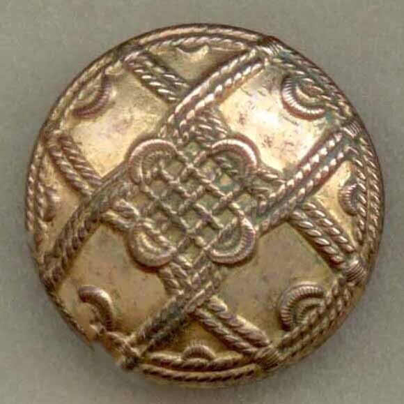 18th C. Wood Back Button
