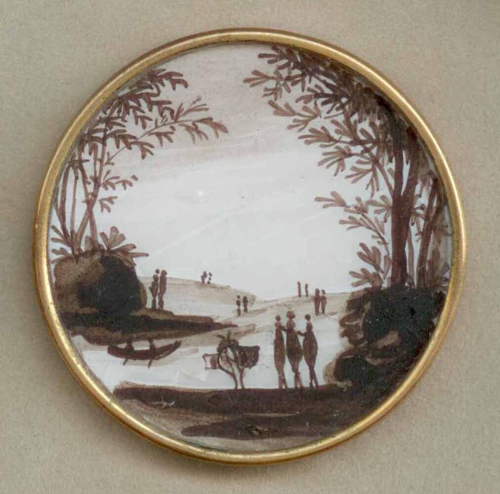 18th C. Painting, River Scene