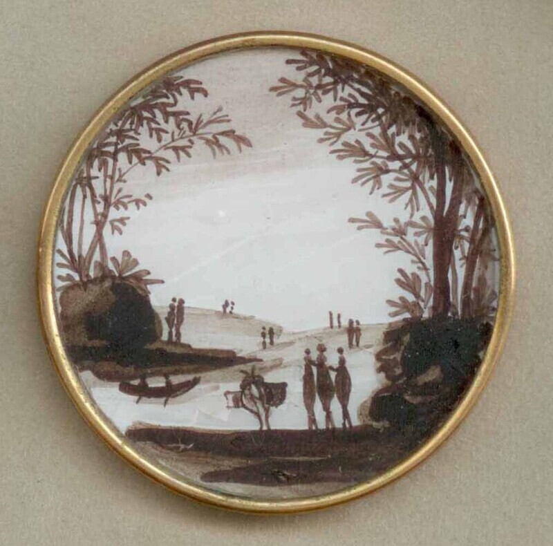 18th C. Painting, River Scene
