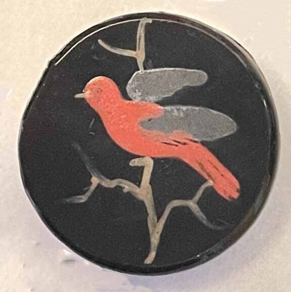 Black Glass, Enamel Bird