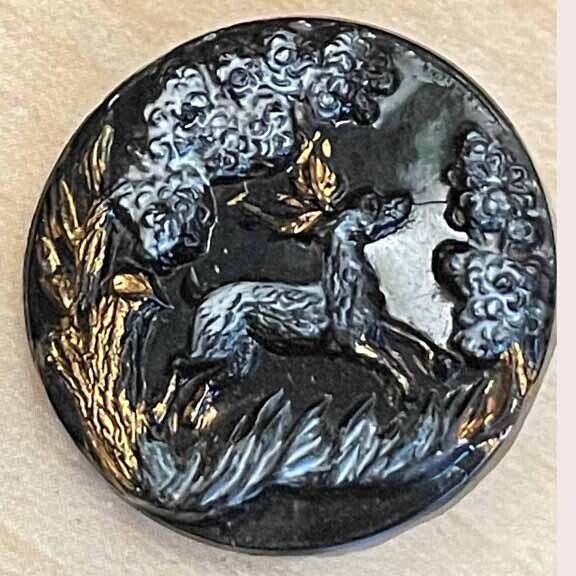 Black Glass Dog, Paint &amp; Luster