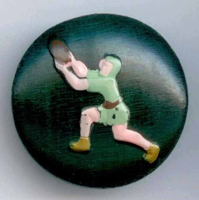 Wood Football Player