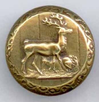 Sporting Button with Two Deer