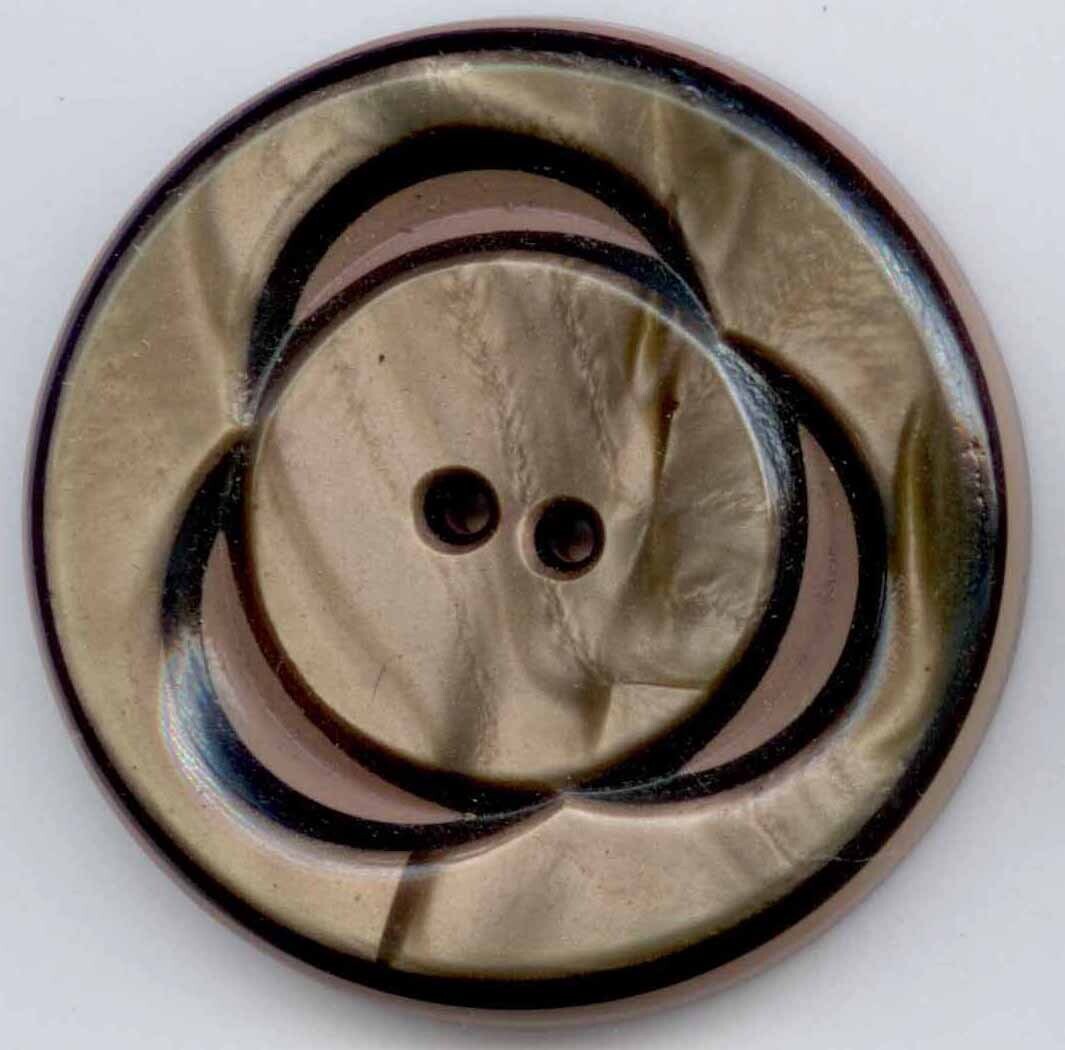 Carved Celluloid Wafer, Three Layers