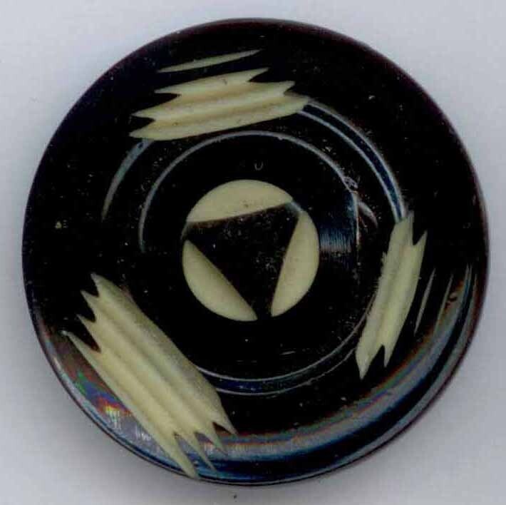 Celluloid Wafer, Painted &amp; Carved