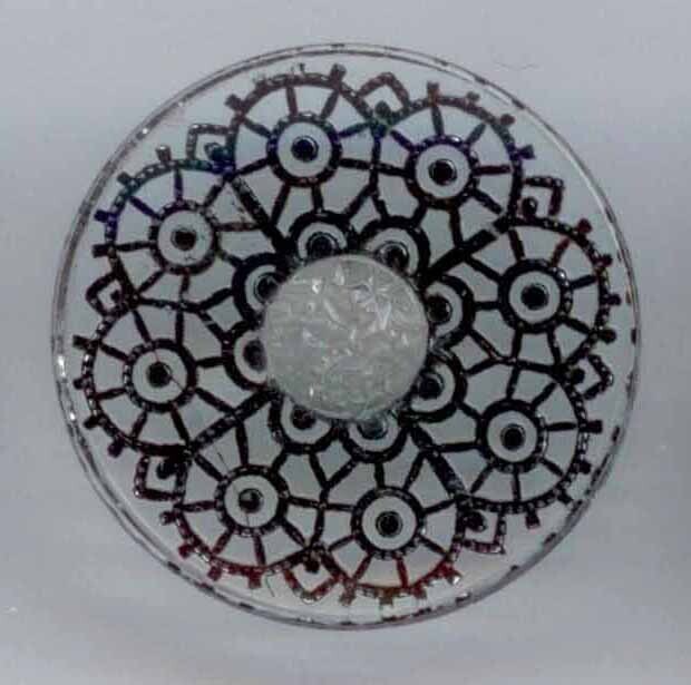 Painted Back Clear Glass