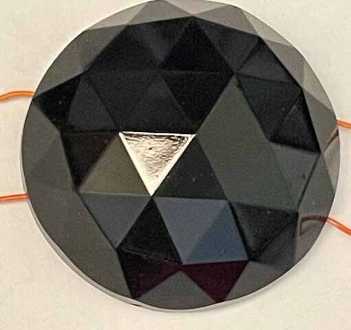 Faceted Black Glass Trim
