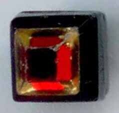 Square Black Glass Tingue