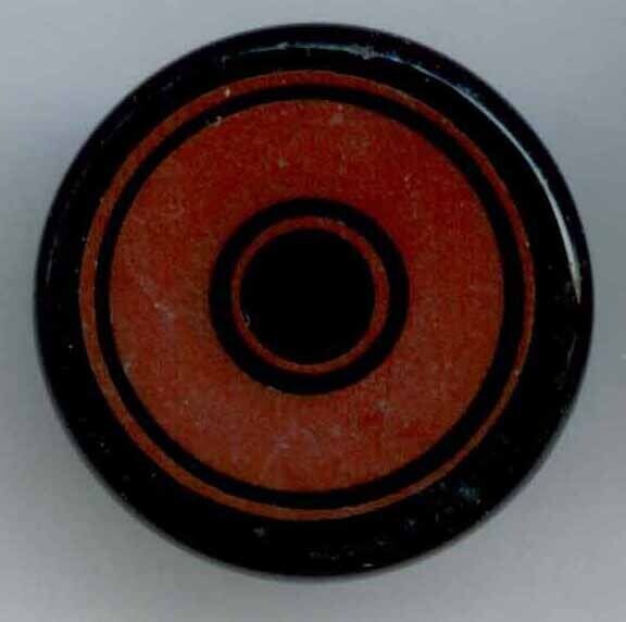 Black Glass with Enamel
