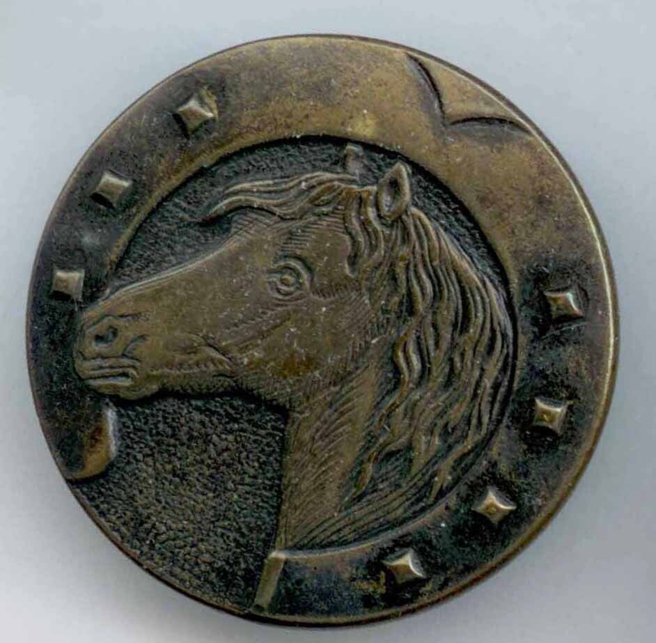 Horse Head with Horse Shoe Border, &quot;PARIS&quot; Back Mark