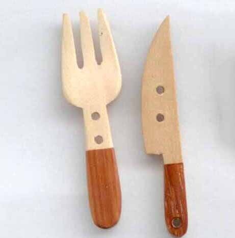 Wood Fork &amp; Knife