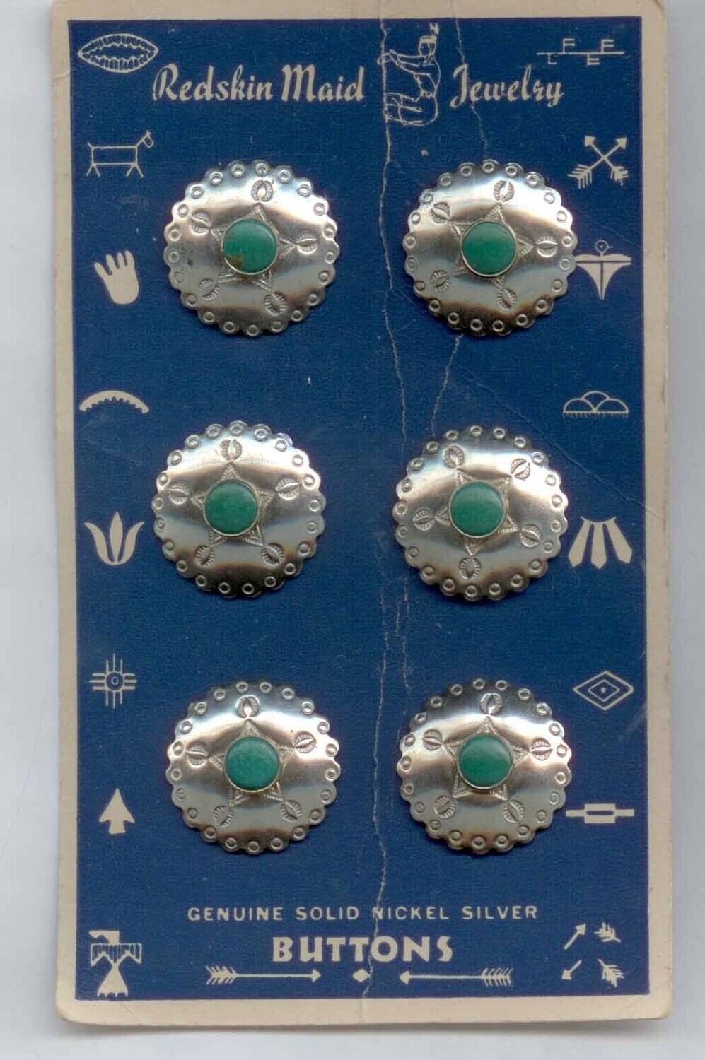 &quot;Redskin Made&quot; Silver, Original Card