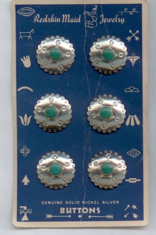 &quot;Redskin Made&quot; Silver, Original Card