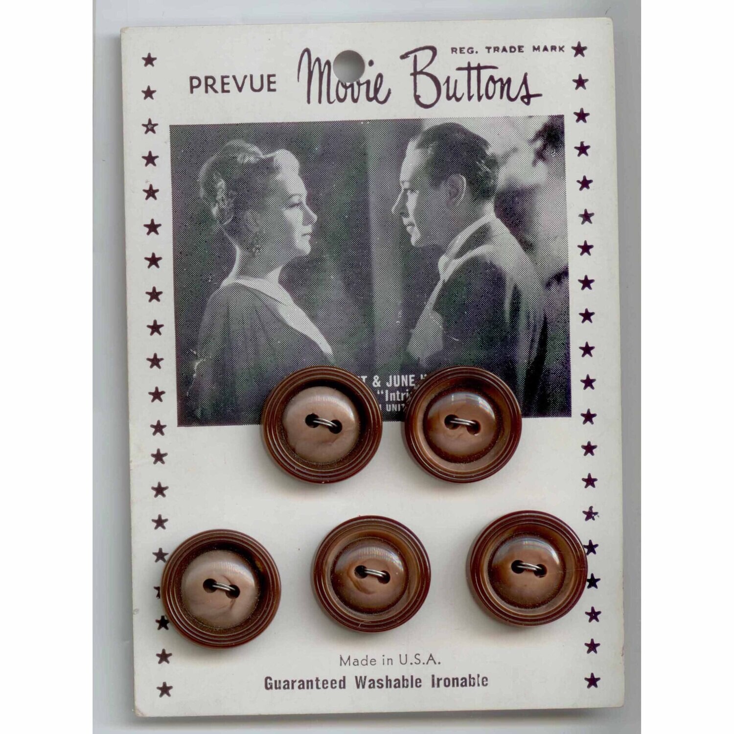 &quot;Prevue Movie Buttons&quot; George Raft-June Havoc