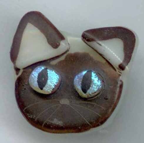 Fused Glass, Cat Head