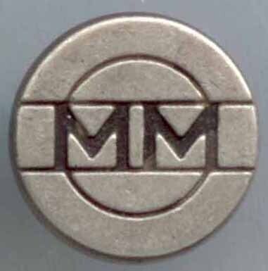 Verbal &quot;MM&quot;,  JHB button for the Millennium