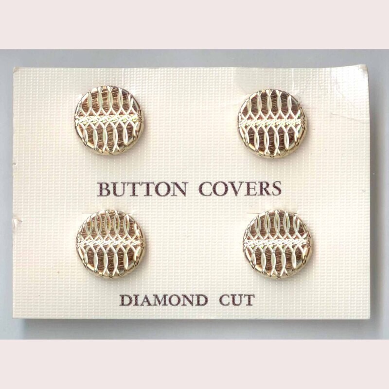 &quot;Button Covers, Diamond Cut&quot;  Original Card