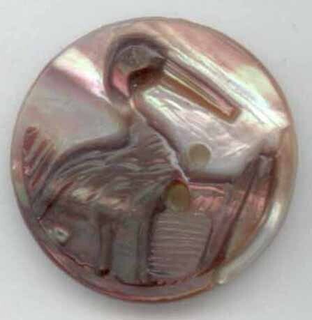 Carved Shell Bird