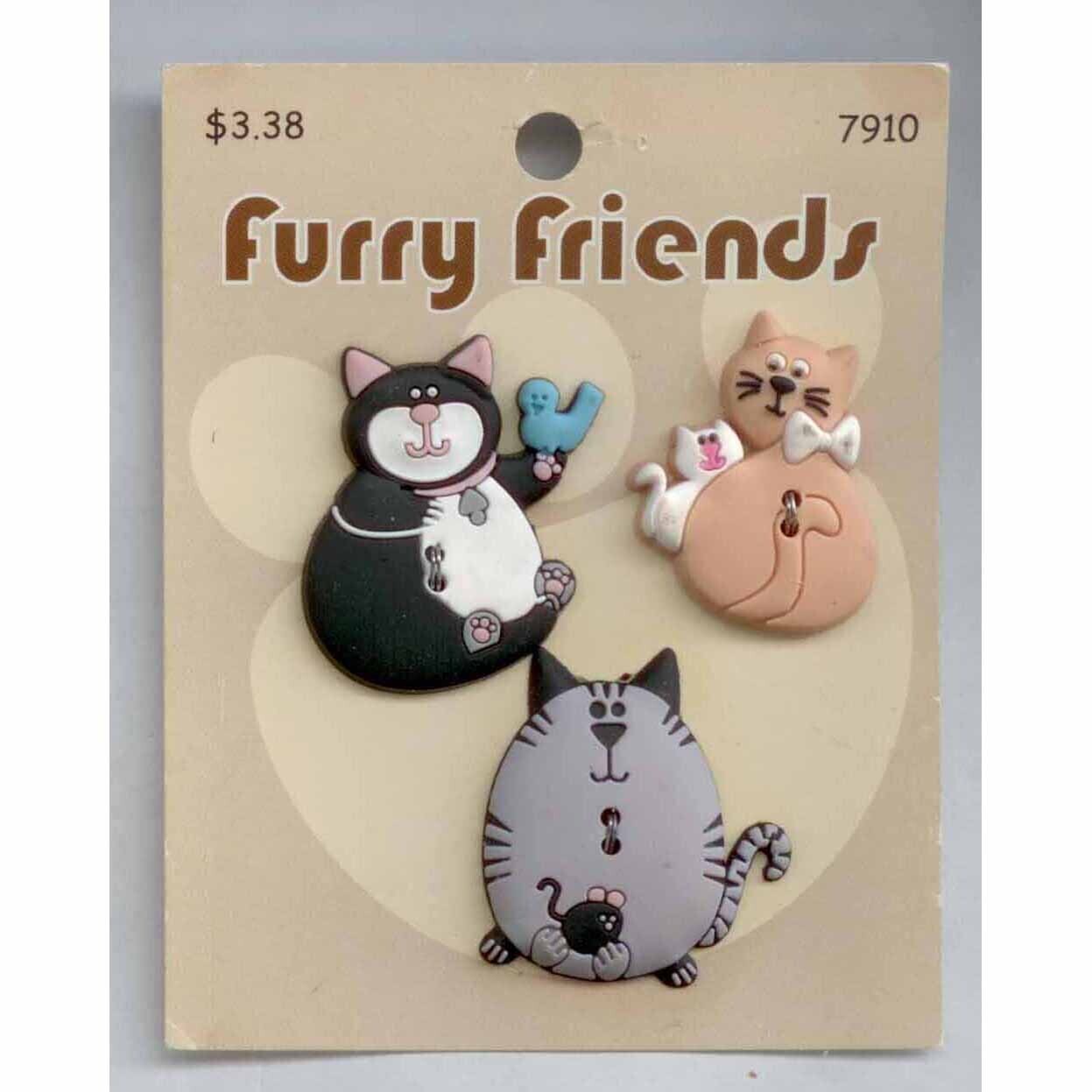 Synthetic Rubber Cats on Original Card