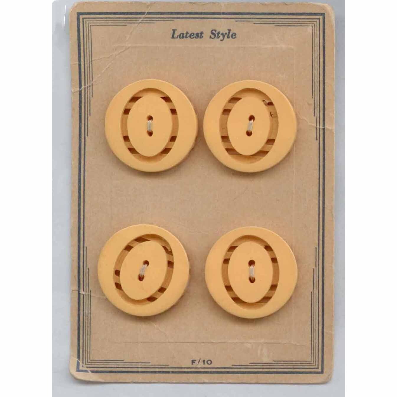 Double Cut Bakelite, Original Card &quot;Latest Style&quot;