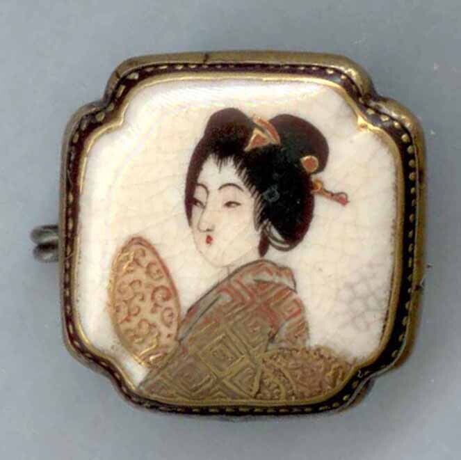 Satsuma Pin, set in Silver