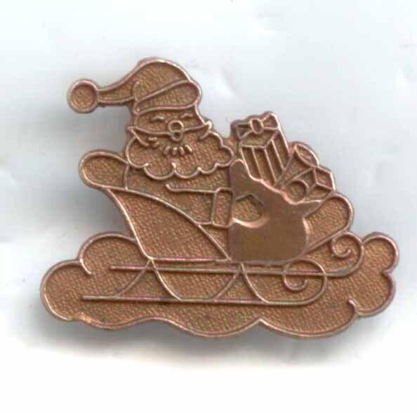Santa in Sleigh, Metal