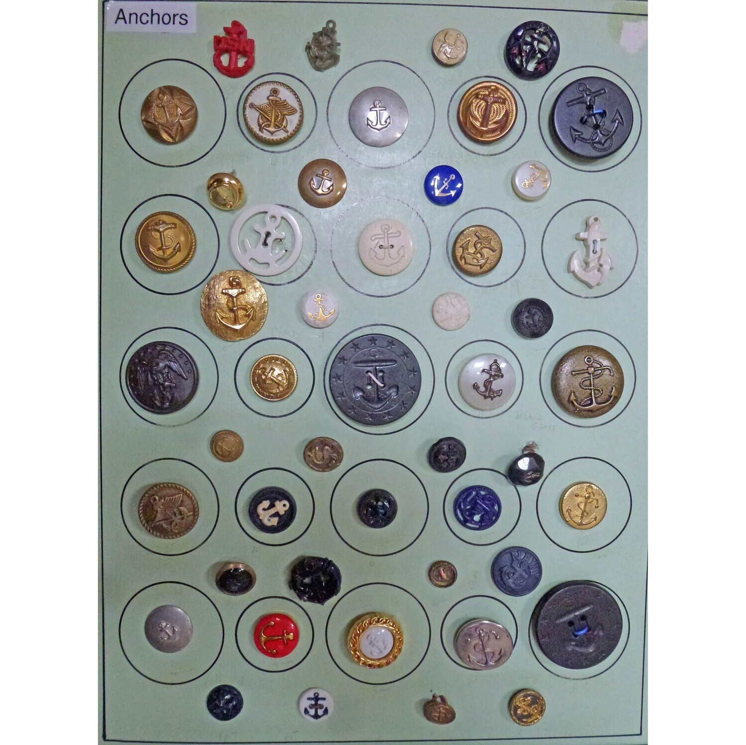 Card with 49 Anchor Buttons