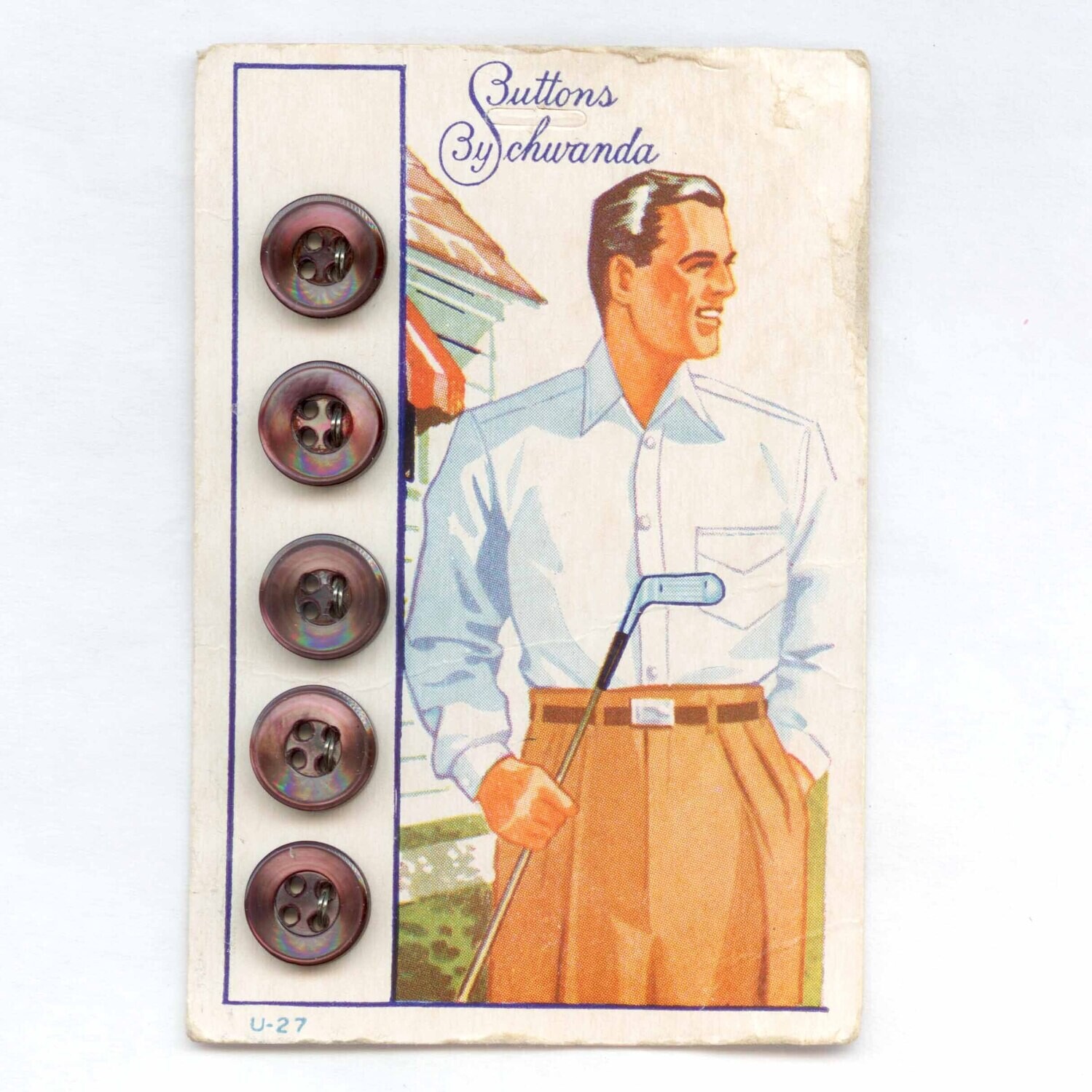 &quot;Buttons by Schwanda&quot; Original Card