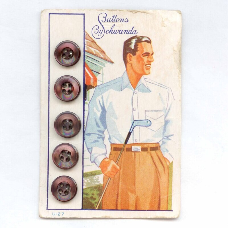 &quot;Buttons by Schwanda&quot; Original Card