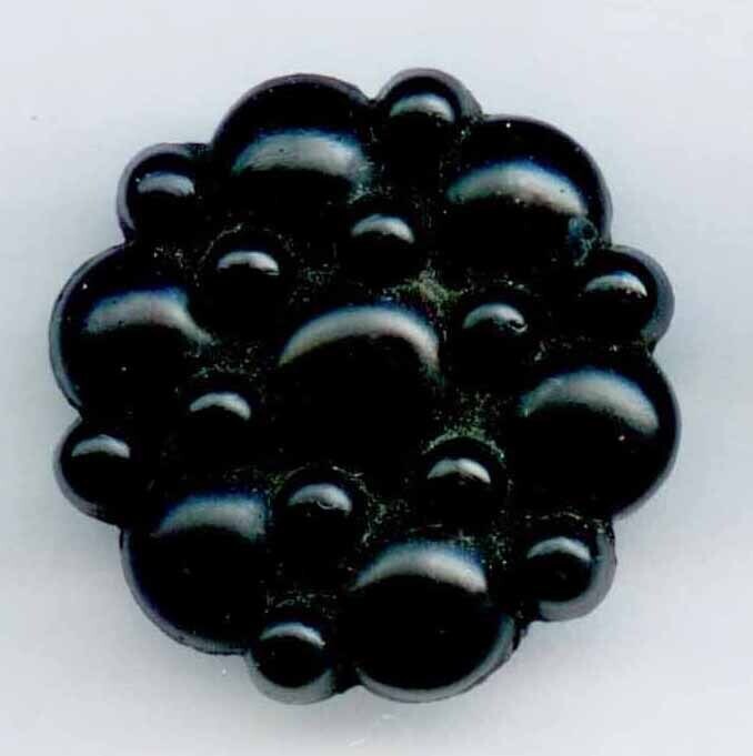 Black Glass with Pat&#39;d. Date Back Mark