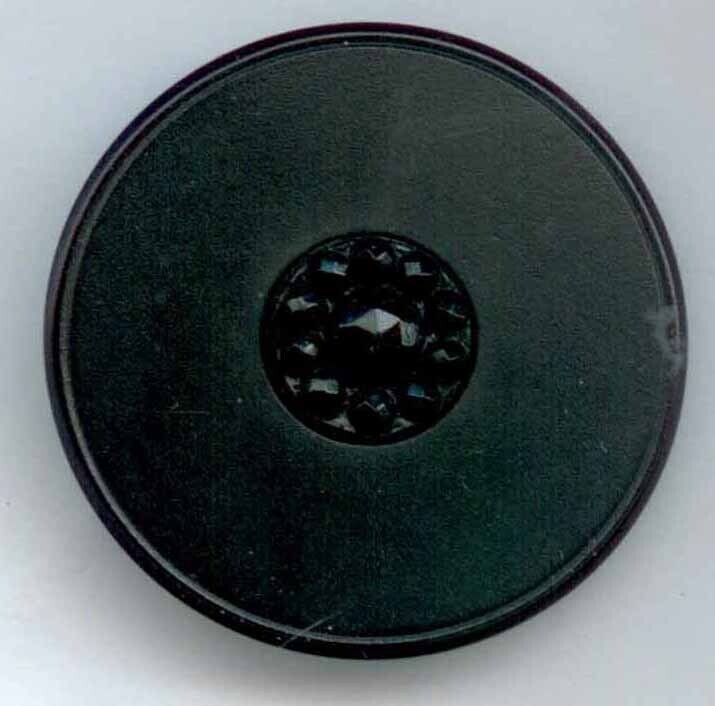 Wood with Black Glass Center