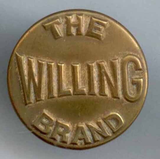 &quot;THE WILLING BRAND&quot; Overall Button