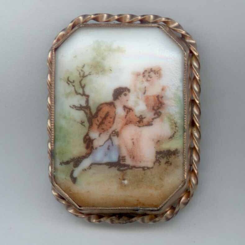 Couple, Glass in Metal