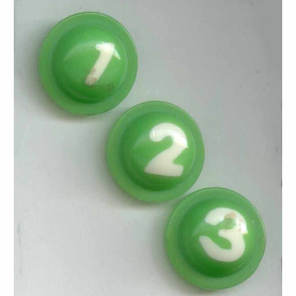 Vintage &quot;1&quot;, &quot;2&quot;, &quot;3&quot;, Polymers