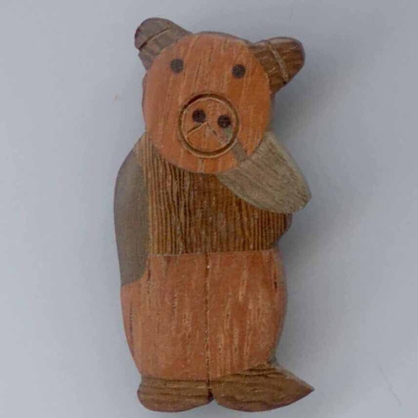 Laminated Wood Bear