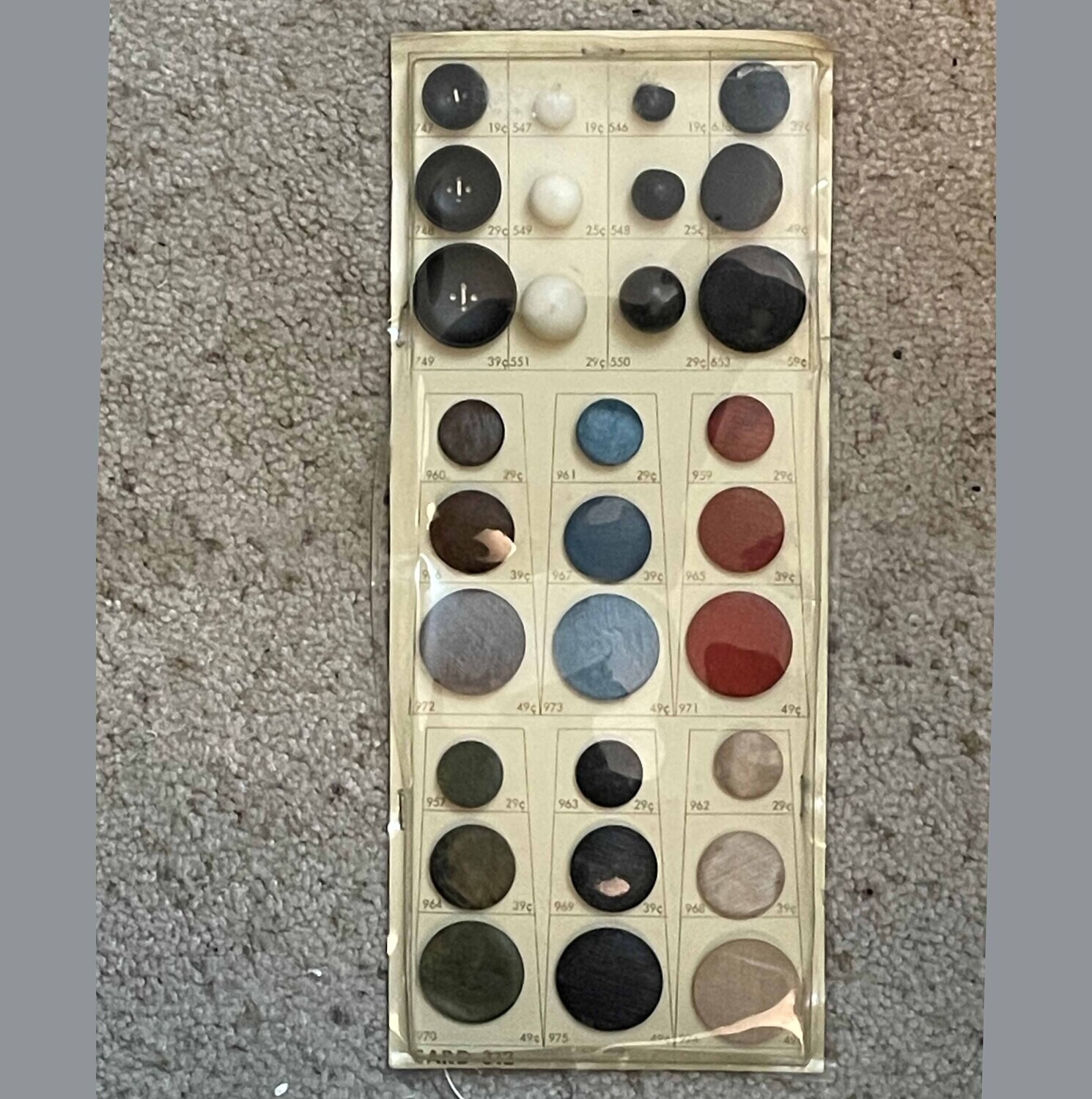 Salesman&#39;s Sample Card