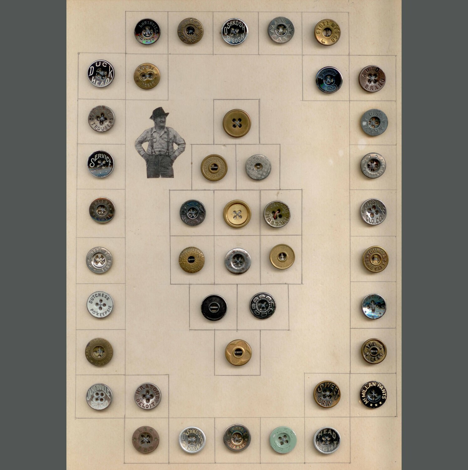 42 Overall Buttons