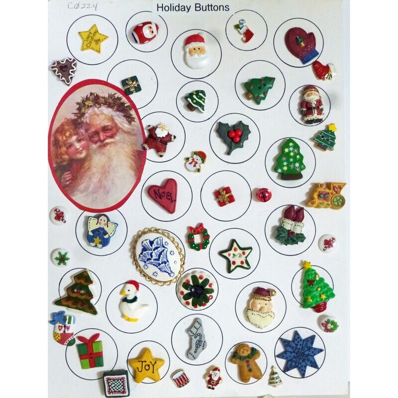 44 Holiday Buttons