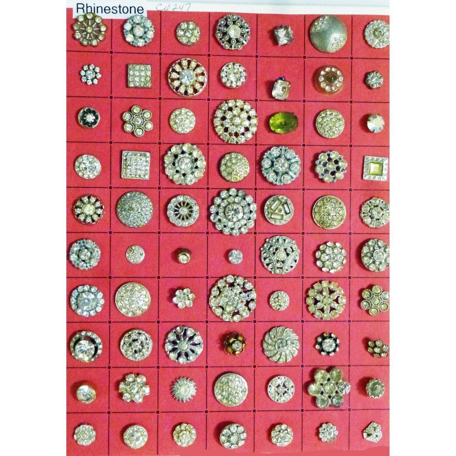 70 Rhinestone buttons