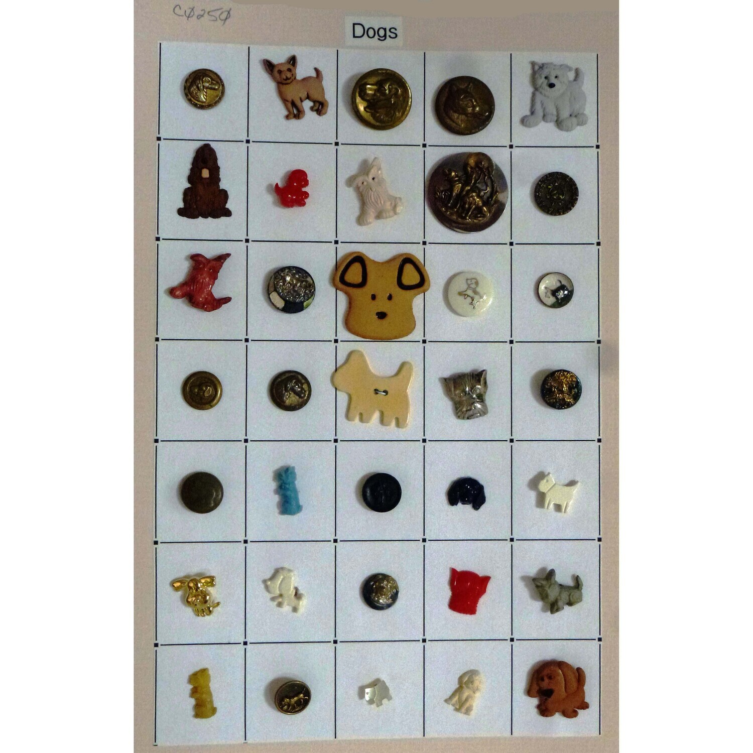 35 Dog Buttons