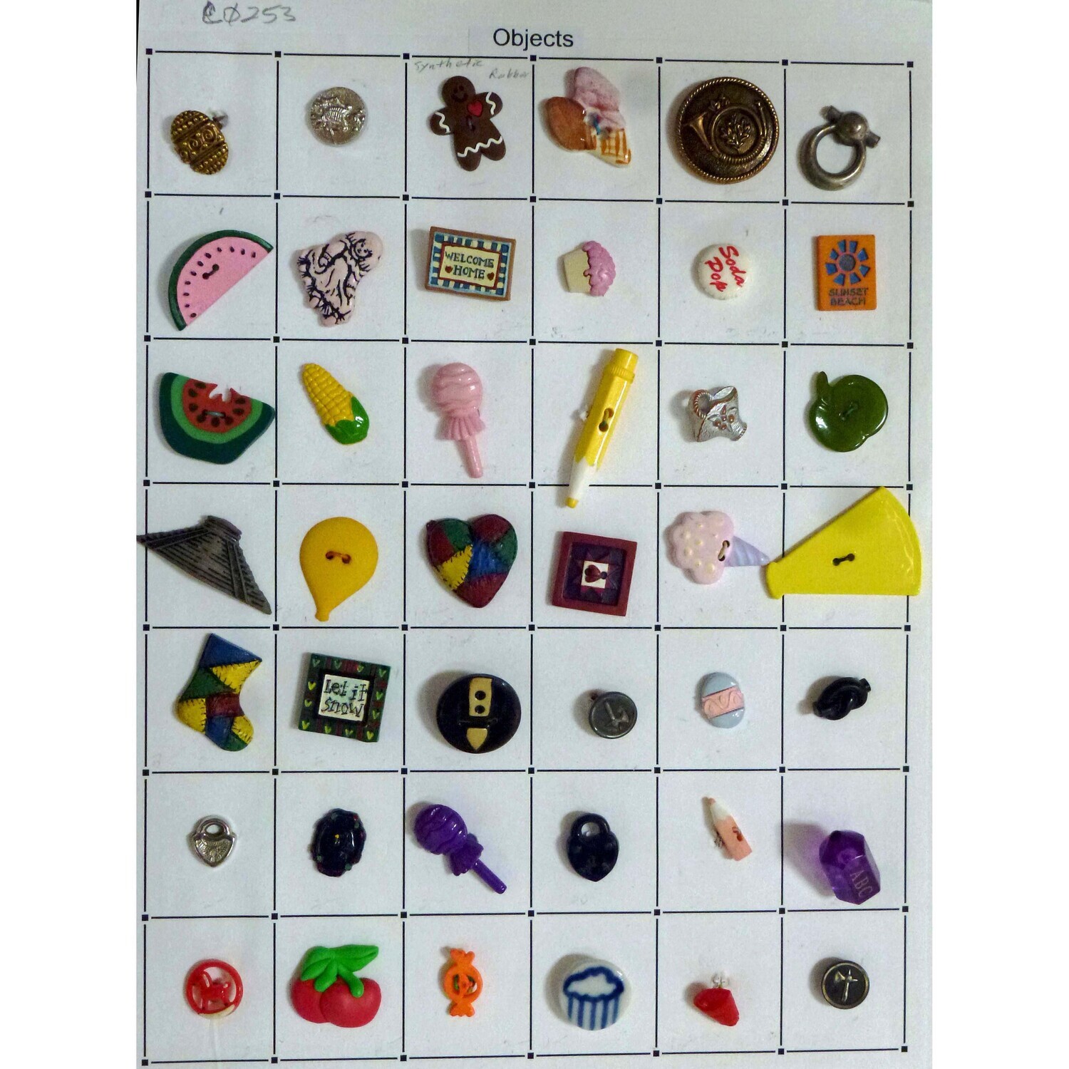Objects, 42 buttons