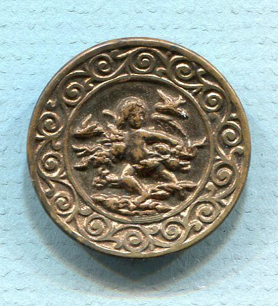 Cherub with Garland and Lovebirds